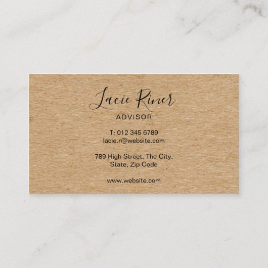 シックスクリプトシルバーラブハートクラ素朴フト 名刺 (裏面)