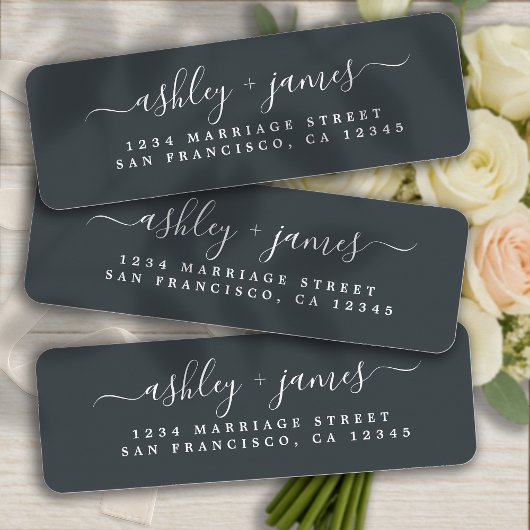 シックスクリプト白黒結婚の差出人住所 ラベル