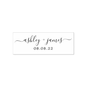 シックスクリプト結婚名の日付 セルフインキングスタンプ