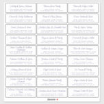 シックスクリプ結婚トゲスト住所 シール<br><div class="desc">ゲスト用のパーソナライズ、名前と住所/個人の結婚住所 シールステッカーへの簡単。SIZE INDIVIDUAL LABELS: 1.45インチX 4.45インチこのシックでシックな住所 シールとモダンは、白い背景にネイビーシンプルブルーの手書き台本の書エレガント字でゲスト名を付けている。個人のゲスト名結婚とアドレスを追加する。長い名前とアドレスに最適な、余分な文字の余地がある。Happy Dolphin Studio専用。必要もしな救済連絡製品または製品に関してはhappydolphinstudio@outlook.comまでお問い合わせください。私たちはあなたの救済最も美し結婚い一日を作って嬉しい!</div>