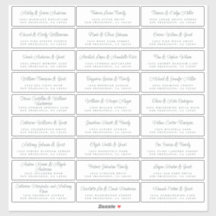 シックスクリプ結婚トゲスト住所 シール