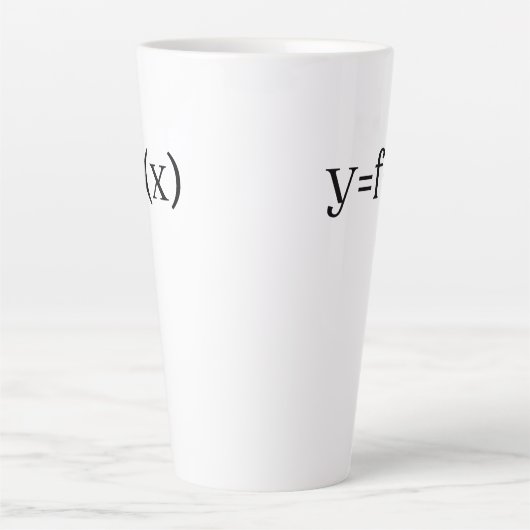 シックスシグマ公式、問題解決方程式 カフェラテマグ (正面)