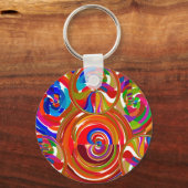 シックスシグマ円 – 霊気カラーセラピープレートV8 キーホルダー (正面)