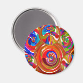 シックスシグマ円 – 霊気カラーセラピープレートV8 マグネット (正面/裏面)