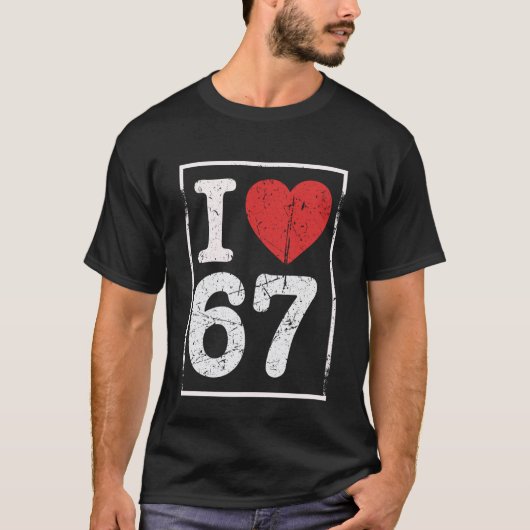 シックスセブンが大好き Tシャツ (正面)