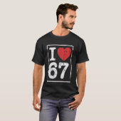 シックスセブンが大好き Tシャツ (正面フル)