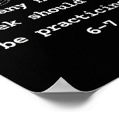 シックスセブンシャツ、音楽教師 6 7 おもしろい数字 67 ポスター (角)