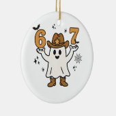 シックスセブンスプーキー ハロウィンスポーツ 67 メイソン ミーム セラミックオーナメント (右)