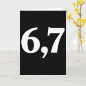 シックスセブントレンド67ロゴ _2 カード (黄色い花)