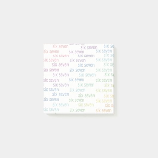 シックスセブンマルチカラー ポストイット (正面)