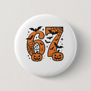 シックスセブンミームハロウィーン67メイソン不気味 缶バッジ