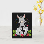 シックスセブンミーム ダンシングベイビー 67 面白い Gen Z アルファ カード (黄色い花)