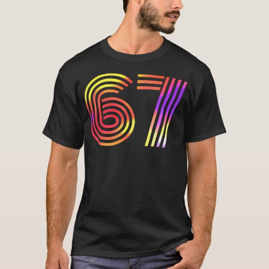シックスセブンメメ67 スポーツジャージ用 Tシャツ (正面)