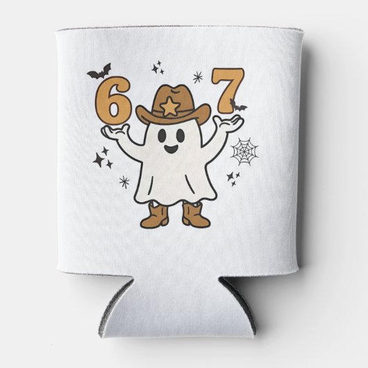 シックスセブン不気味ハロウィーンスポーツ67メイスンミーム 缶クーラー (正面)