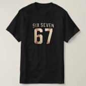 シックスセブン67おもしろいミーム Tシャツ (デザイン正面)