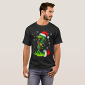 シックスセブン67面白いクリスマスカップルおそろいデザイン Tシャツ (正面フル)