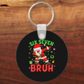 シックスセブン67 ジェネレーションZ アルファ ミーム ブラフ クリスマス ダビー キーホルダー (正面)