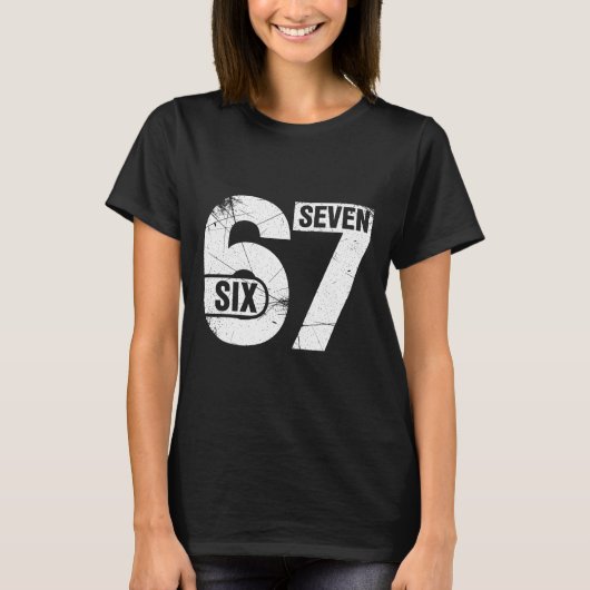シックスセブン67 楽しいミーム Tシャツ (正面)