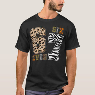 シックスセブン アニマルプリント 服 動物園 67 メンズ ボーイズ Tシャツ