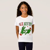 シックスセブン グリンチ ハンドOKサイン トレンディクリスマス Tシャツ (正面フル)