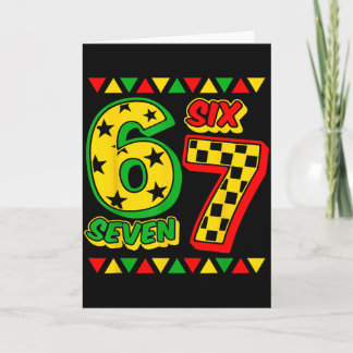 シックスセブン ブラック ヒストリー マンス 6 7 ブラック ヒストリー ジュ カード