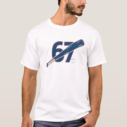シックスセブン ミーム 野球選手 野球ファン Tシャツ (正面)