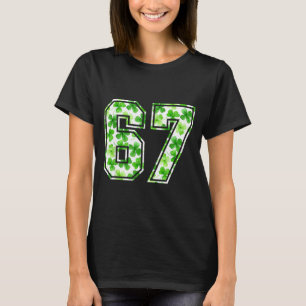 シックスセブン ミーム 67 セントパトリックスデー シャムロック 6 7 ミーム Tシャツ