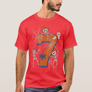 シックスセブン ミーム 6 7 ハロウィン コスチューム ダンシング スケル Tシャツ