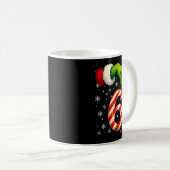 シックスセブン 楽しいクリスマス カップル おそろい インターネット・ミーム コーヒーマグカップ (正面右)