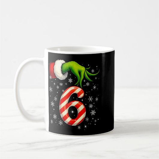 シックスセブン 楽しいクリスマス カップル おそろい インターネット・ミーム コーヒーマグカップ (左)