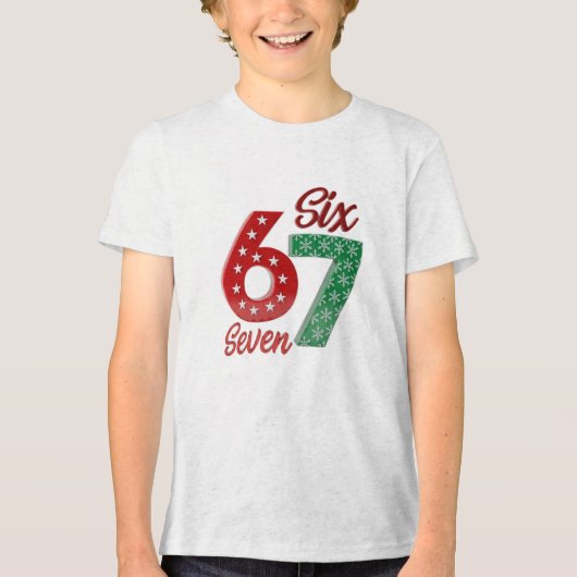 シックスセブン 67 トライブレンドTシャツ (正面)