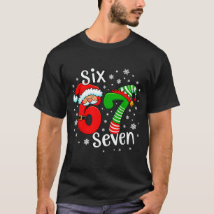 シックスセブン 67 ミーム 6 7 妖精 サンタ クリスマス Tシャツ