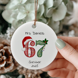 シックスセブン 6 7 サバイバー 楽しいクリスマス ホリデー セラミックオーナメント