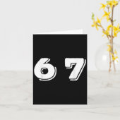 シックスセブン 6 7 ミームデザイン _1 カード (黄色い花)