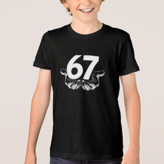 シックスセブン 6 7 ミーム おもしろデザイン 手 トライブレンドTシャツ