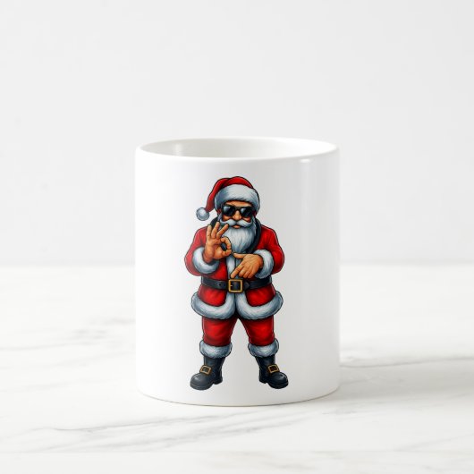 シックスセブン 6 7 ミーム サンタ クリスマス コーヒーマグカップ (中央)