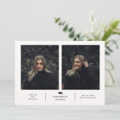 シックスタイリッシュと写真の卒業 案内状 (スタンド正面)