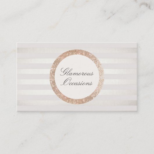 シックスタイリッシュなイベントプランナーとパーティー・オーガンザー 名刺 (正面)