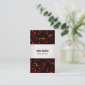 シックスタイリッシュな亀の皮の美しいとファッション 名刺 (スタンド正面)