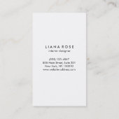 シックスタイリッシュな白黒のストライプ 名刺 (裏面)