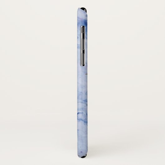 シックスタイリッシュな青の黄金の大理石パーソナライズされた Case-Mate iPhoneケース (裏面/左)