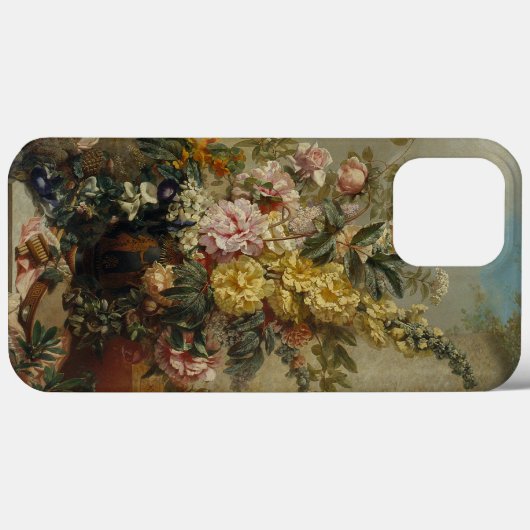シックスタイリッシュアンティークフローラスチルライフ絵画ズ Case-Mate iPhoneケース (裏面 (横))