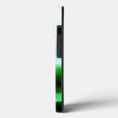 シックスタイリッシュグリーンマウンテンランドスケープモノグラムの Case-Mate iPhoneケース (裏面 / 左)