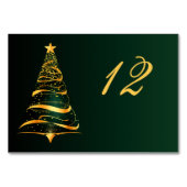 シックスタイリッシュゴールデンクリ結婚スマスツリー テーブルナンバー (裏面)