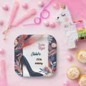 シックスタイリッシュシューアダルトレディースナイト30th誕生日 ペーパープレート (パーティー)