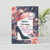 シックスタイリッシュシューアダルトレディースナイト30th誕生日 招待状 (スタンド正面)