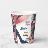 シックスタイリッシュシューアダルトレディースナイト30th誕生日 紙コップ (正面)