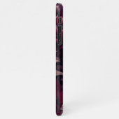 シックスタイリッシュダリアスファインアートボタニカル絵を描ズ iPhoneケース (左側)