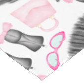 シックスタイリッシュハイヒールガーリーファッションパターン テーブルクロス (アングル)