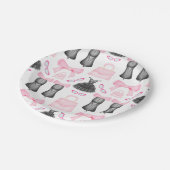 シックスタイリッシュハイヒールガーリーファッションパターン ペーパープレート (アングル)